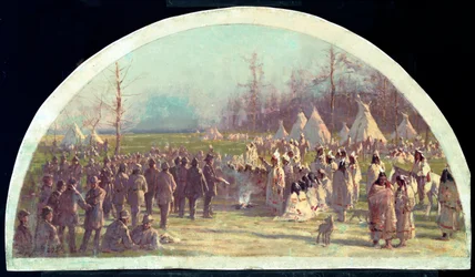 Der letzte Rat der Potawatomies, 1833, 1900
